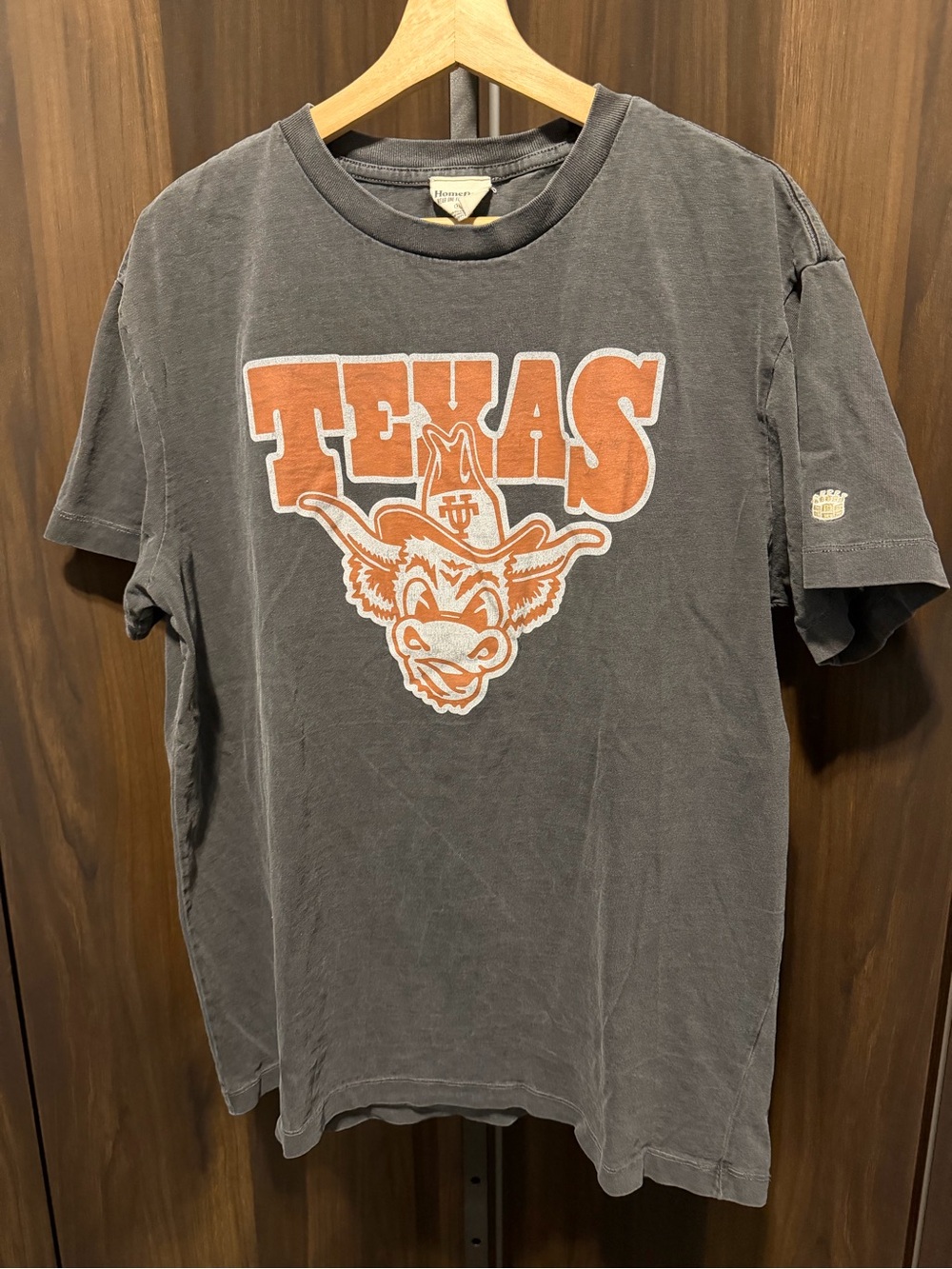 Homefield Texas Longhorns Retro Vintage Graphic Heavyweight Tee T-Shirt XL Black